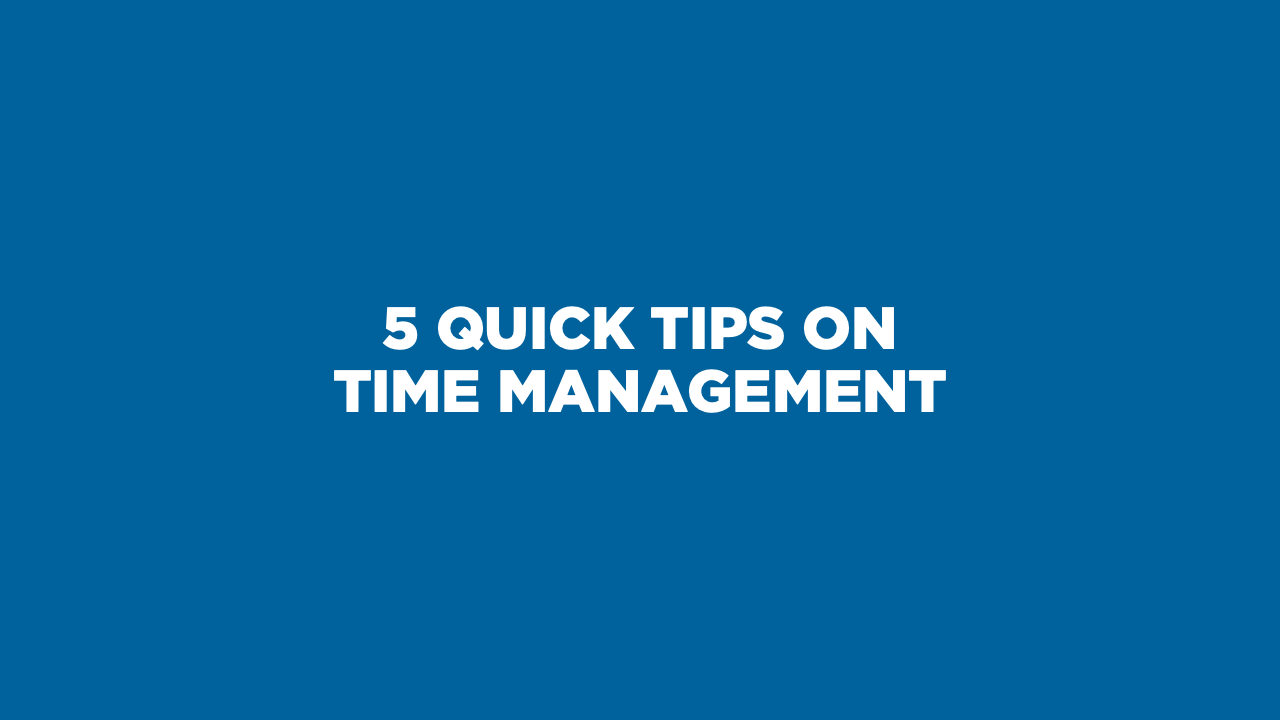 5 quick tips on time management thumbnail