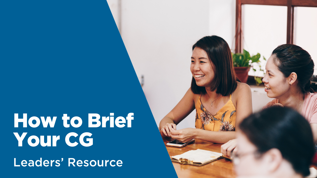 Leader's guide on now to brief your CG